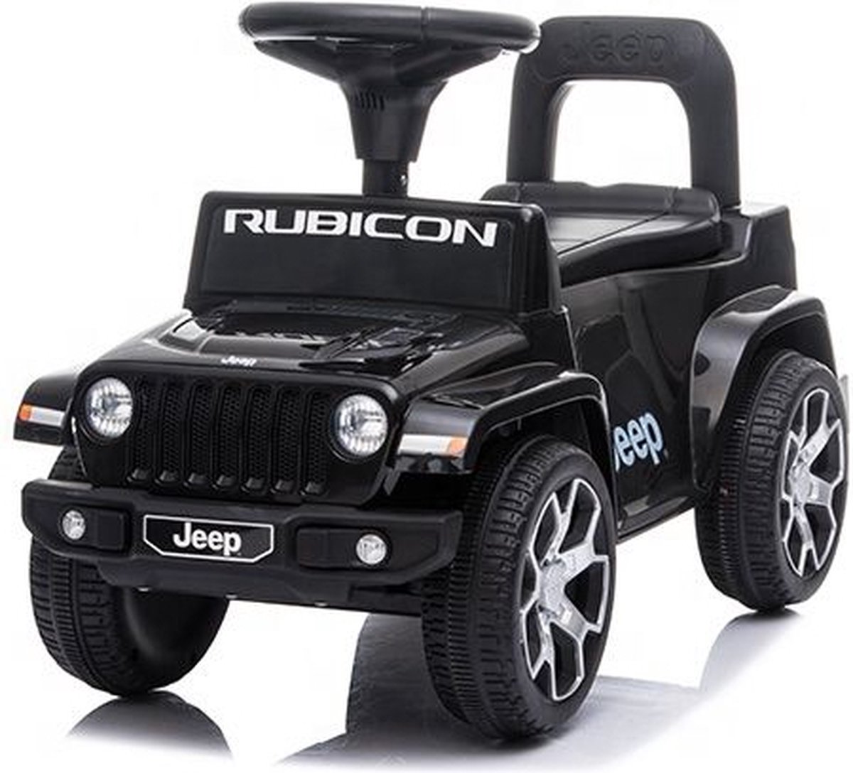 Jeep Wrangler Loopauto Zwart Opbergruimte Voor Jongens en Meisjes