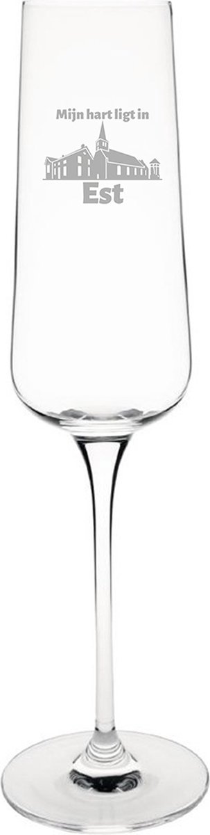 Gegraveerde Champagneglas 27cl Est