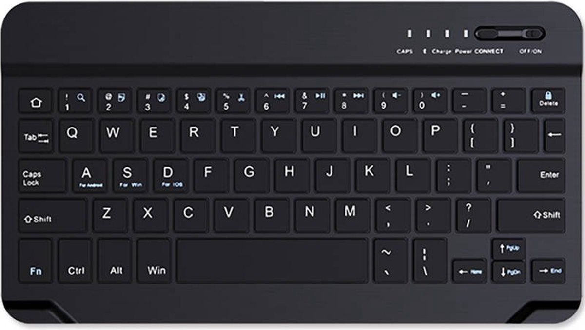KAKU Draadloos toetsenbord KSC-339 Jieda 8 inch zwart URZ000223