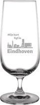 Gegraveerde bierglas op voet 41cl Eindhoven
