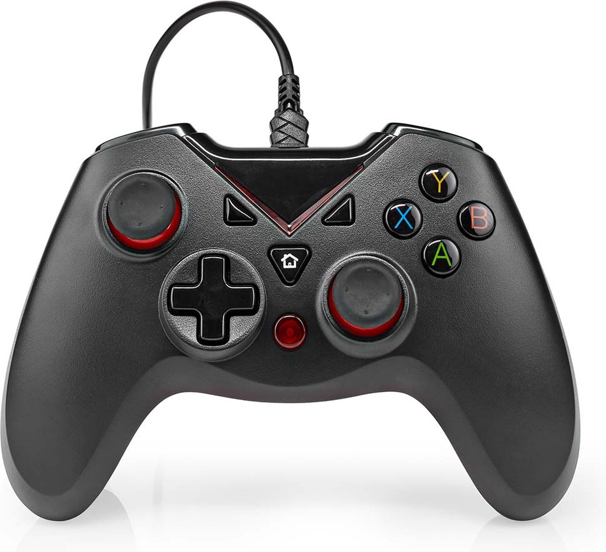 Gamepad | USB Type-A | USB Gevoed | PC | Aantal knoppen: 12 | Kabellengte: 1.60 m | Zwart