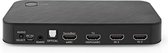 Nedis Digitale Audioconverter - 2-wegs - Input: DC Power / 3x HDMI™ Input - Output: 1x 3,5 mm / 1x TosLink / 2x HDMI™ Output - eARC - Automatisch / Drukknop - Antraciet