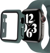 Apple Watch Ultra/Ultra 2 Hoesje - Bumper Case met Tempered Glass - Groen