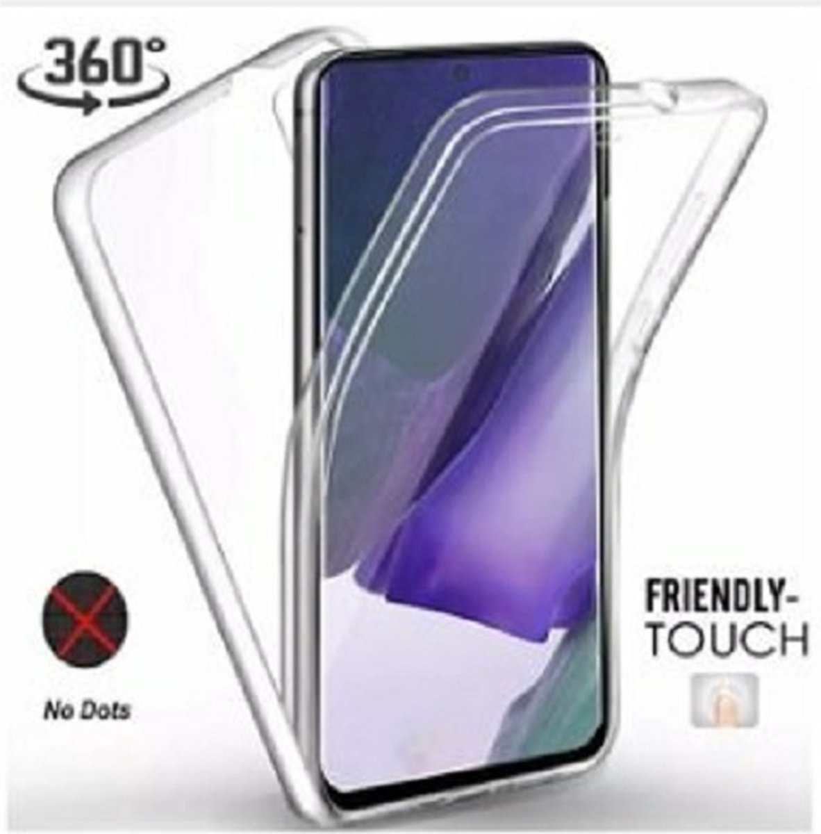 Samsung Note 20 Hoesje Siliconen TPU Transparant Full Cover