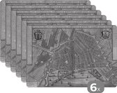 Set de table - Carte - Amsterdam - Antique - 45x30 cm - 6 pièces