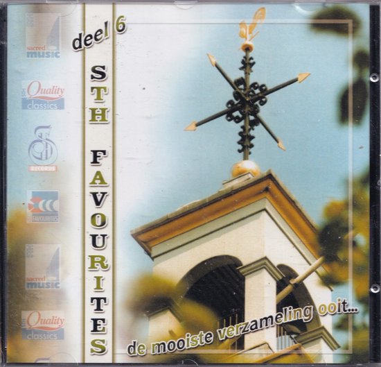 Albumhoes met klokkentoren en windwijzer. Tekst: 'deel 6 STH FAVOURITES de mooiste verzameling ooit...'