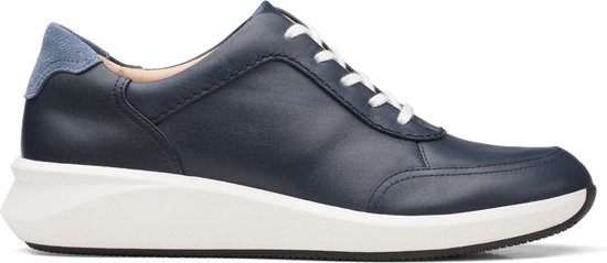 Clarks - Dames schoenen - Un Rio Mix - D - Blauw - maat 4,5 | bol.com