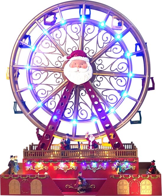 Kristmar Grande roue Village de Noël - Grande roue avec mouvement, musique  et... | bol