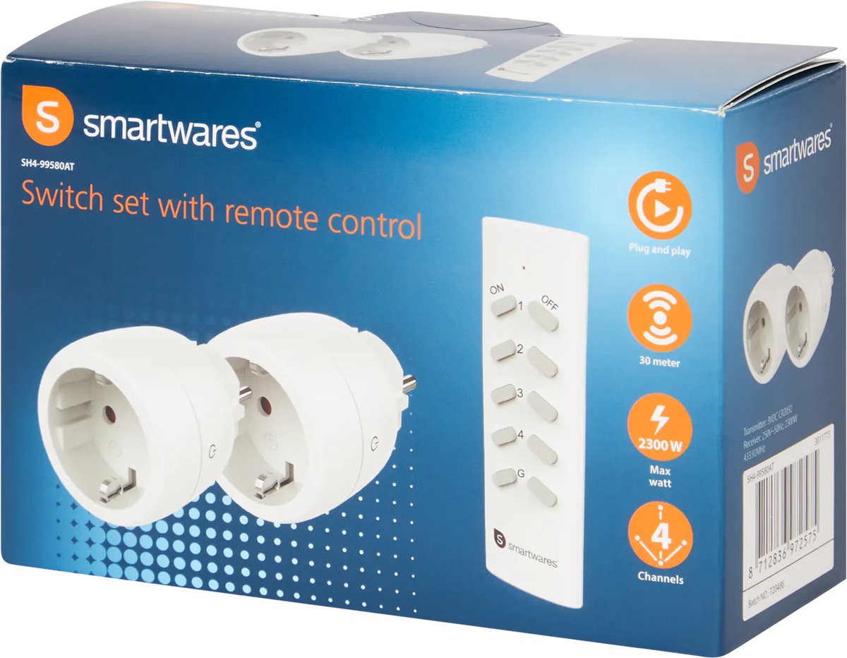 Smartwares Schakelset met afstandsbediening duo
