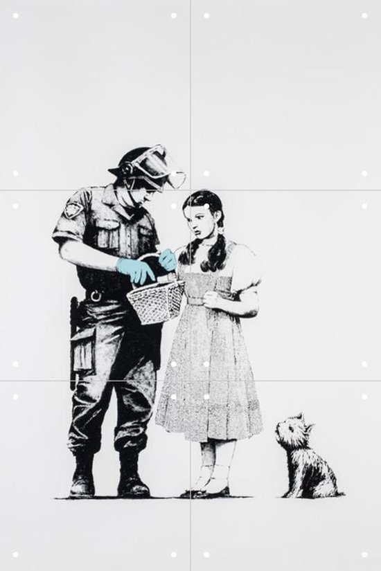 IXXI Stop and Search - Banksy - Wanddecoratie - 60 x 40 cm