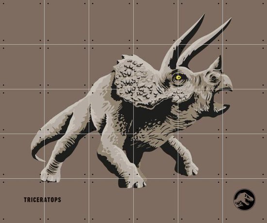 IXXI Triceratops - Wanddecoratie - Kinderen - 120 x 100 cm