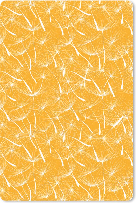 Bureau onderlegger 40x60 cm - Muismat Paardenbloem - Oranje - Bloemen - Zomer - Bureaulegger xl - Desk mat beschermer - Computer muismatten