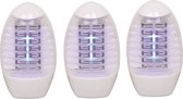 Set van 5x stuks elektrische Led insectenlampen/insectenbestrijders 22V - Muggenlampen voor in het stopcontact