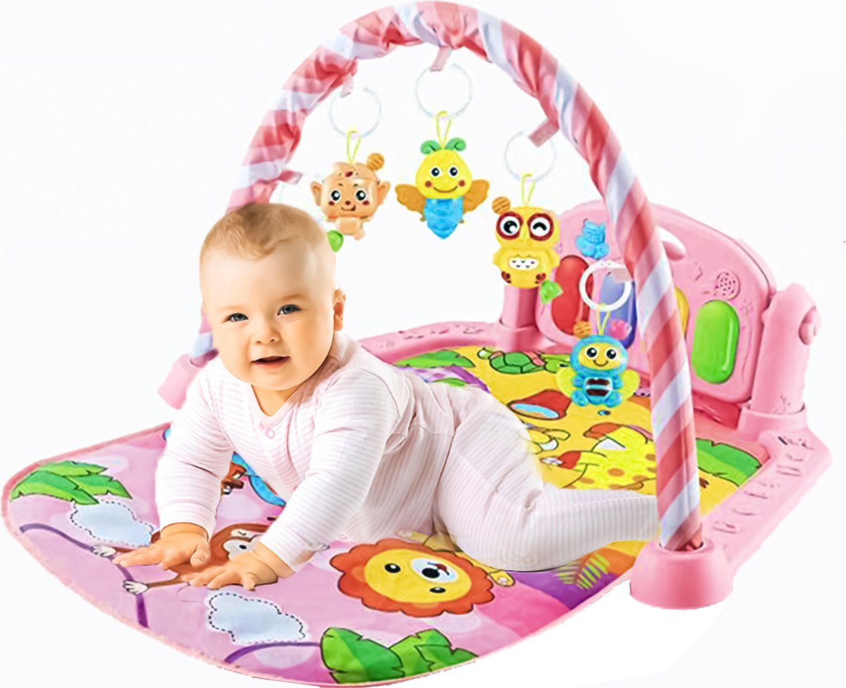 Babygym Met Speeltjes En Piano Voor Baby 0-2 Jaar - Babymat - Baby Speelmat  -... | bol.com