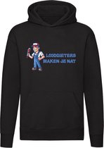 Loodgieters maken je nat Hoodie - werk - klussen - reparatie - lekkage - gereedschap - grappig - unisex - trui - sweater - capuchon