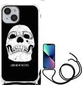 Beschermhoes Geschikt voor iPhone 14 Telefoon Hoesje met doorzichtige rand Skull Eyes