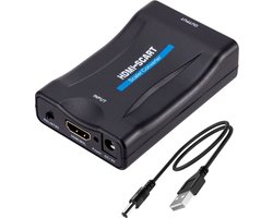 HDMI Naar Scart Converter Kabel HDMI Naar Scart Kabel 1080p - HDMI naar Scart kabel - Zwart