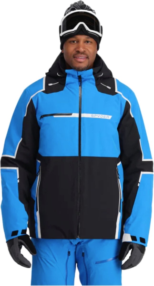 Spyder Titan ski jas heren blauw dessin | bol