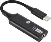 Xtabarya Adaptateur 2-en-1 USB C vers Jack 3,5 mm avec HiFi DAC Type C PD 60W Charge USB C PD2 femelle. 0 Charge Rapide - Zwart