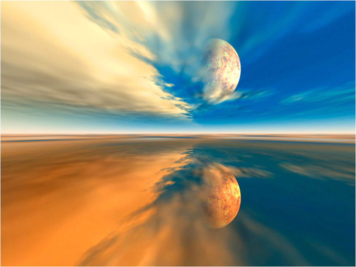 Fotobehang - Fly me to the moon.