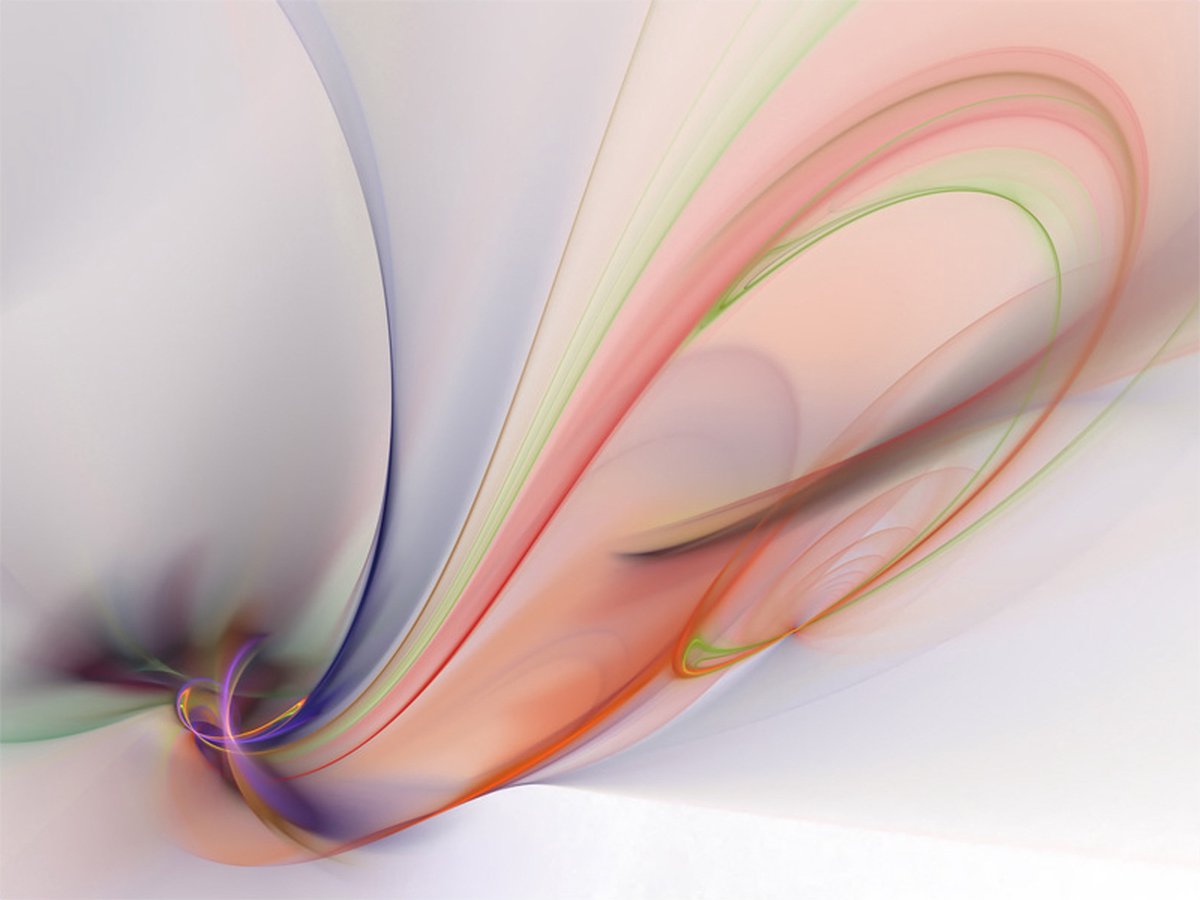 Fotobehang - Silky colorful smoke.