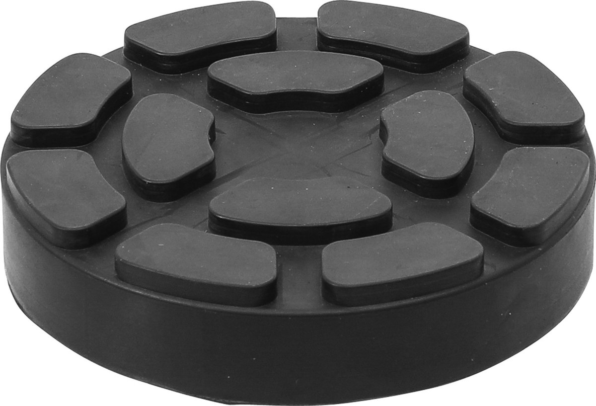 BGS Auto Krik Beschermpad - Hefbrug Beschermpad - 14 mm dik - Ø 100 mm (Ø 85 mm intern) - geschikt voor o.a. hefbruggen en autokrikken -BGS 7042