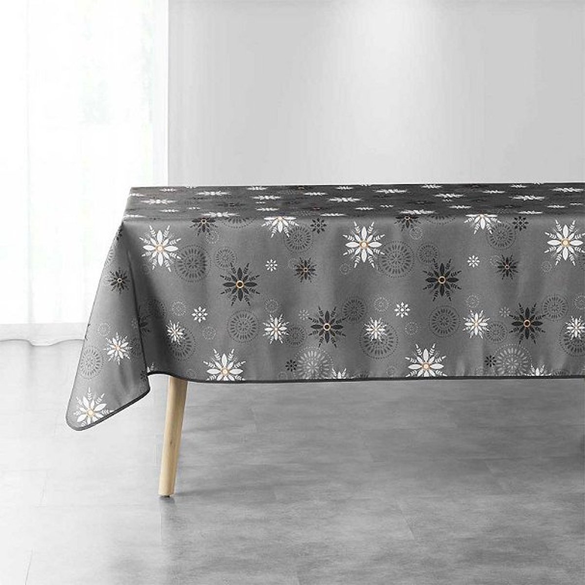 Livetti Tafelkleed Table Cloth Table Linnen 150x240 cm Enchante Anthracite