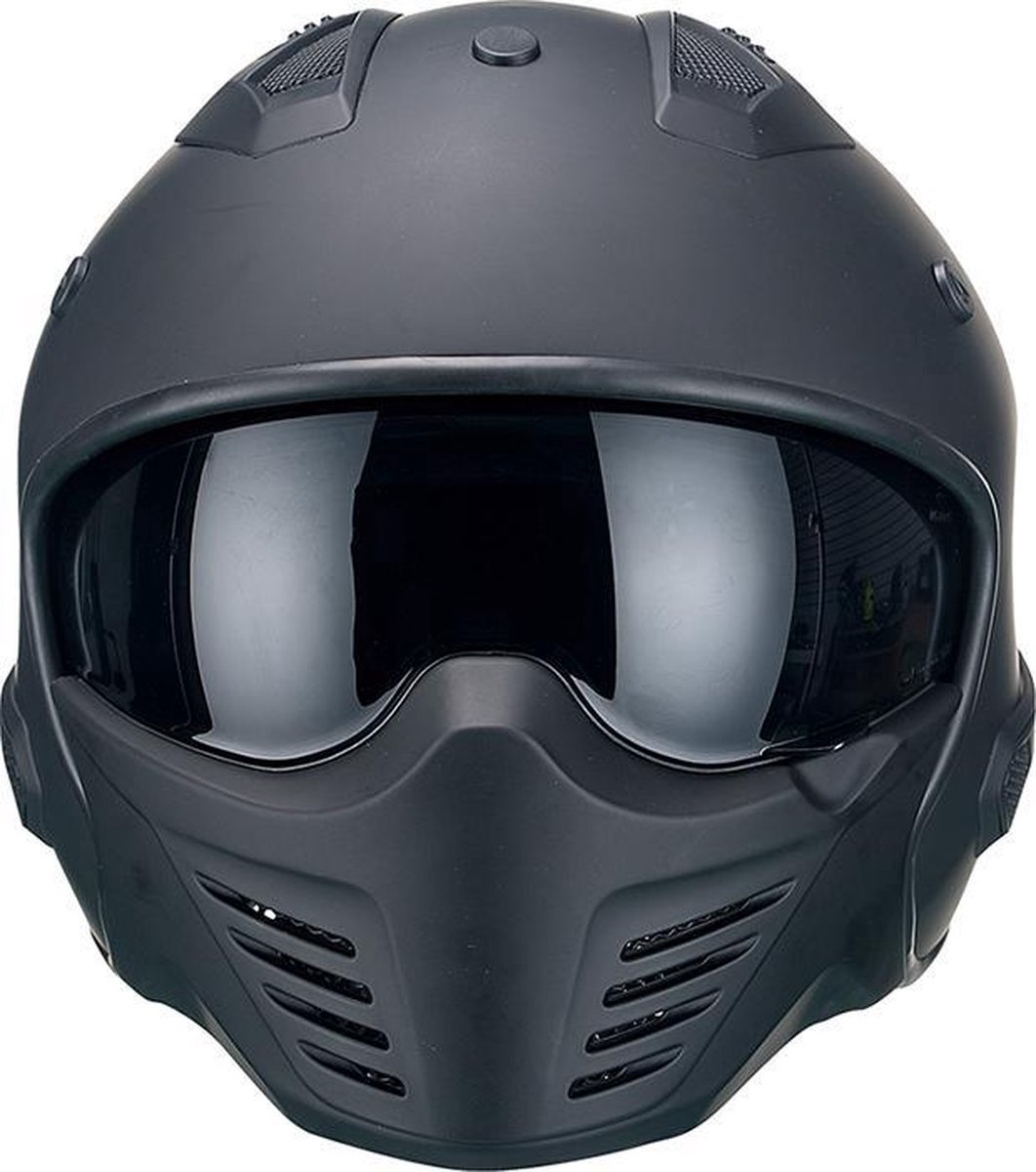 Vito Bruzano Helm Scooter Zwart-Mat - XXL