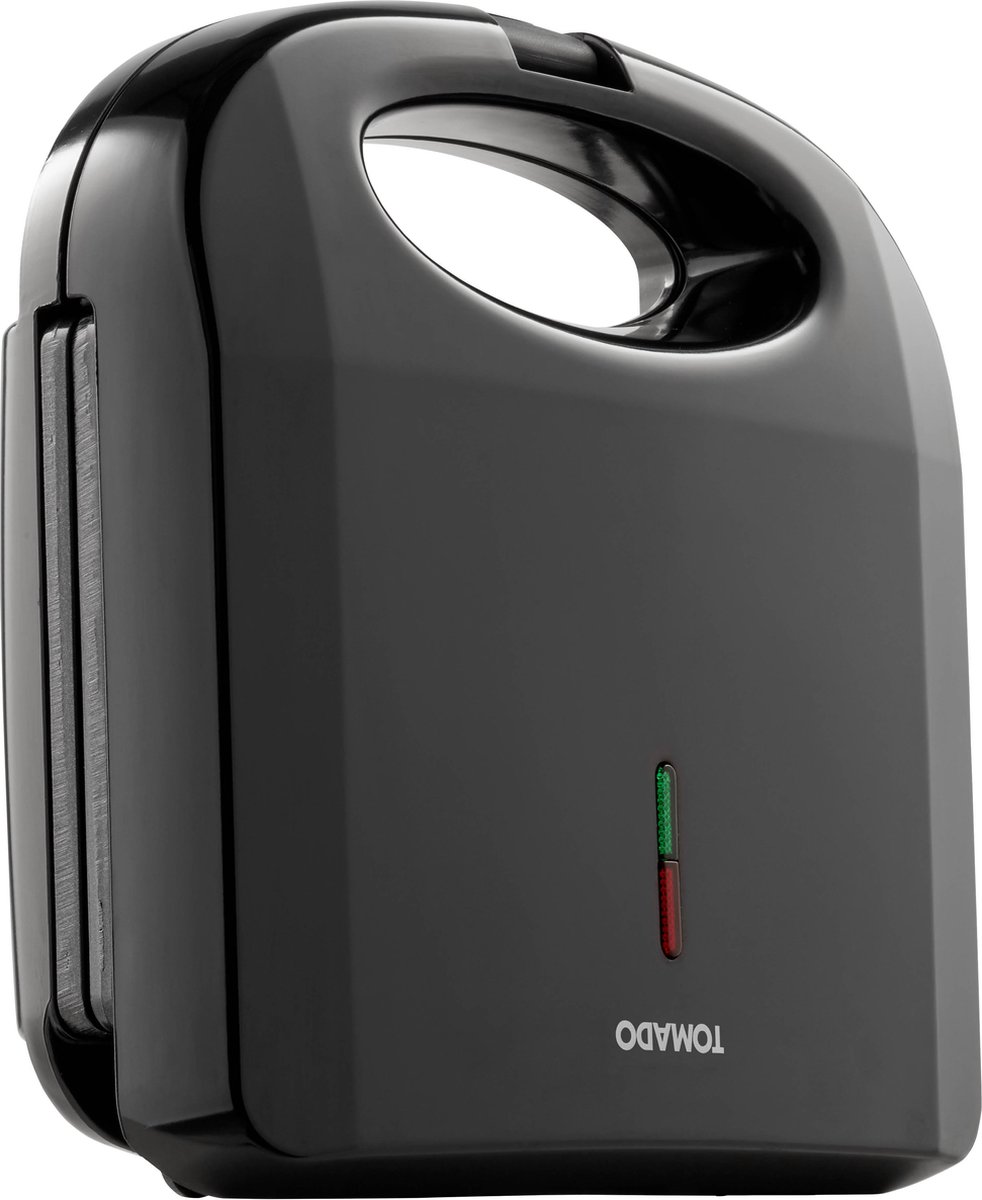 Tomado TGS2000B - Tosti ijzer - Grill apparaat - Tosti apparaat - PFAS vrij – Sandwich maker - 21,5 x 12 cm - 750 watt – Zwart — cadeau in Kookcadeaus - foto 5