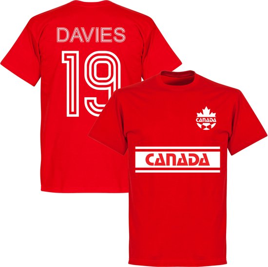 Canada Retro Davies (10) Team T-Shirt - Rood - M