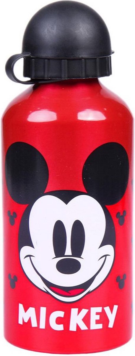 Disney Waterfles Mickey Mouse - Rood - Aluminium - 500ml