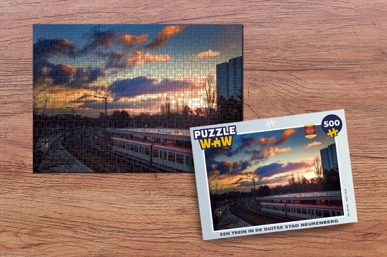 Puzzle Un train dans la ville allemande de Nuremberg - Puzzle - Puzzle 500 pièces