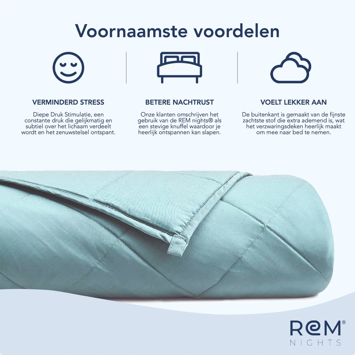 Blumtal Verzwaringsdeken 4 KG 135 X 200 Cm Zwaartedeken Weighted Blanket Verzwaarde Deken Ontspanningsdeken 2852323920