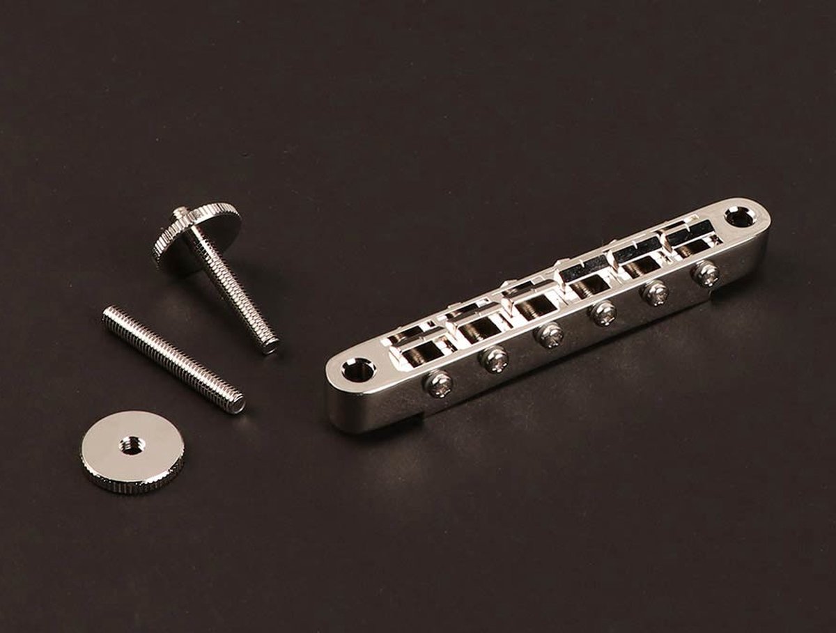 Gitaar brug Fender GE104B-N tune-o-matic nikkel