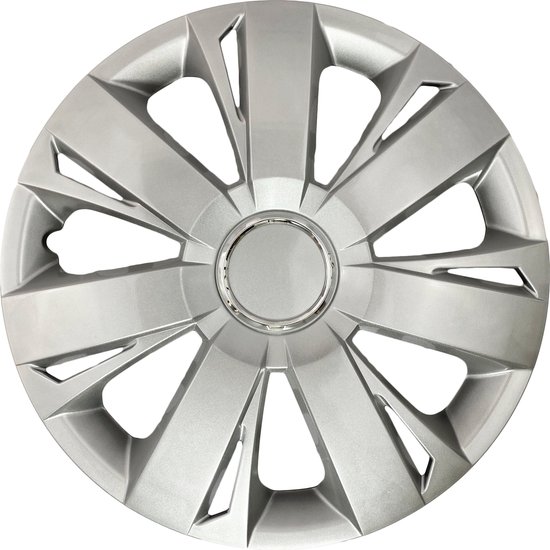 Michelin 9200 Wieldoppenset model 43RC, 4-delig, met reflectorsysteem N.V.S, zilver - set van 4 14 inch