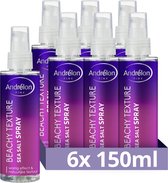 Andrélon Pink Beachy Texture Sea Salt Spray - 6 x 150 ml - Voordeelverpakking