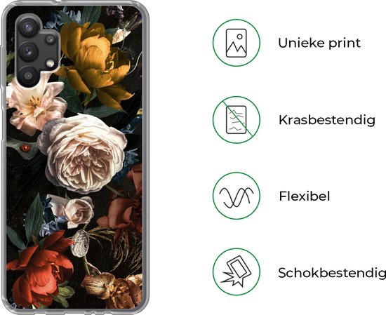 Coque Samsung Galaxy A32 5G - Fleurs - Nature - Motif - Siliconen
