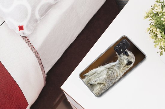 Coque de téléphone adaptée au Samsung Galaxy A53 5G - Suricate - Animal - Sauvage - Coque de téléphone en Siliconen