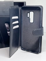 Minim 2 in 1 Wallet Case Black Premium Leather for Samsung Galaxy S9 Plus +