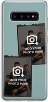 Gepersonaliseerd - Case Company® - Hoesje geschikt voor Samsung Galaxy S10 Plus hoesje - Polaroid Zwart - Soft Cover Telefoonhoesje - Bescherming aan alle Kanten en Schermrand
