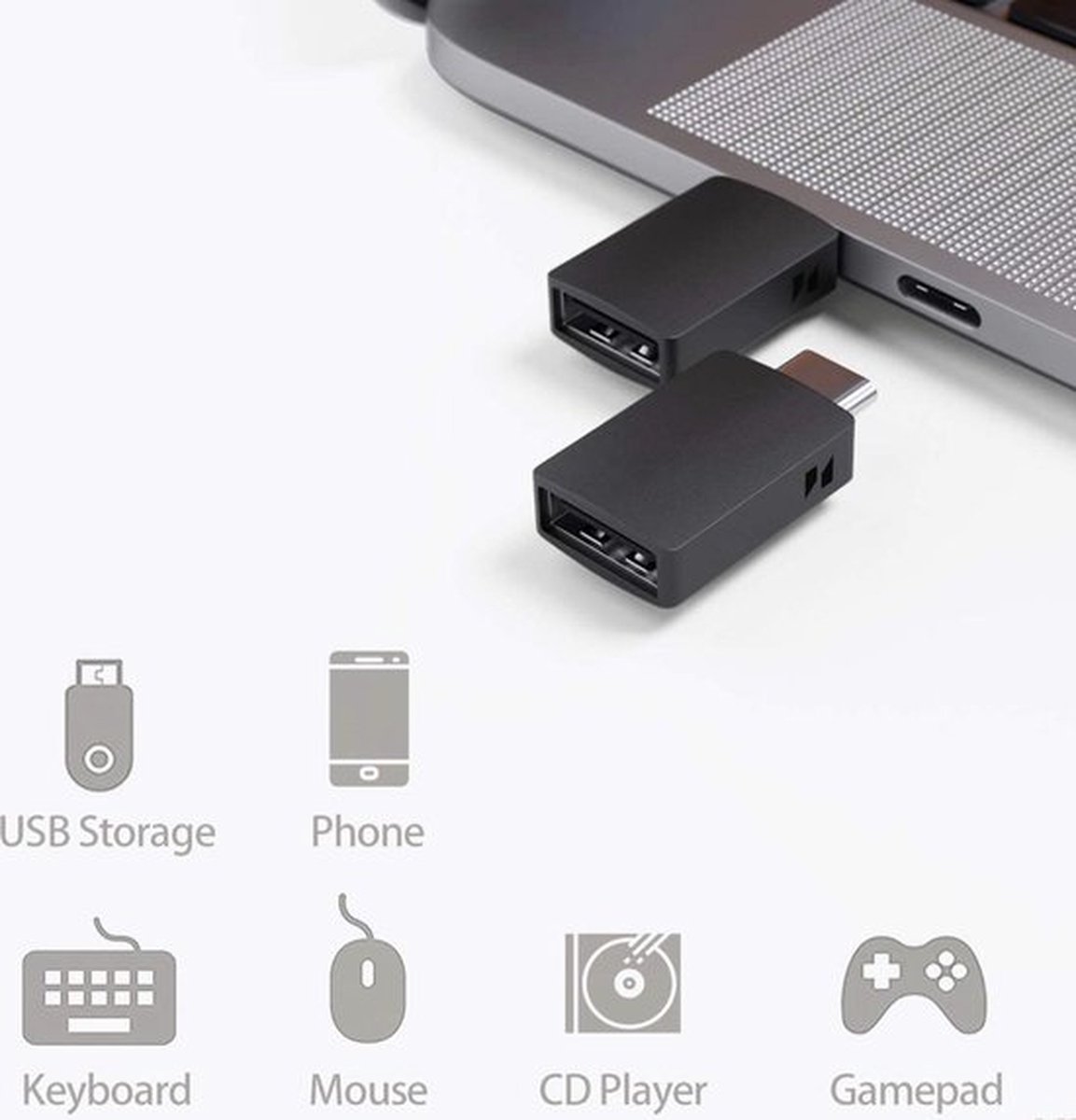 Lot De 2 Adaptateurs USB-C Vers USB 3.0 - Marque MINI - Neuf Pour Connexion