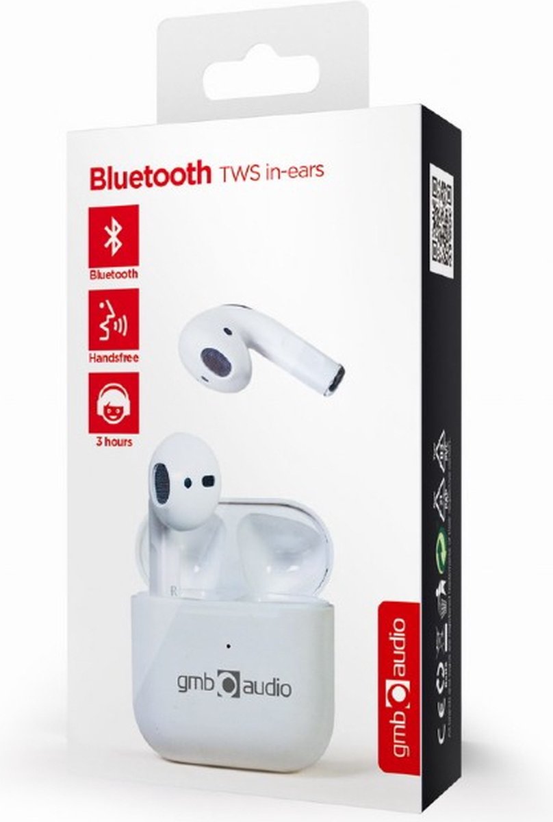 GMB-Audio Valletta TWS In-Ear Oordopjes Glanzend Wit – foto 8