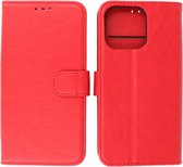 iPhone 14 Pro Max Case Book Case Phone Case Rouge