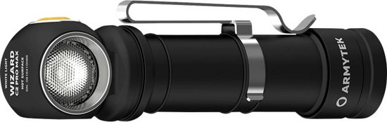 ARMYTEK WIZARD C2 Pro Max LR Warm LED Lampe de poche avec clip ceinture