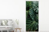 Deursticker Planten - Jungle - Bladeren - Tropisch - 90x235 cm - Deurposter