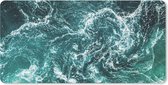 Bureau onderlegger - Muismat - Bureau mat - Oceaan - Water - Zee - Luxe - Groen - Turquoise - 80x40 cm