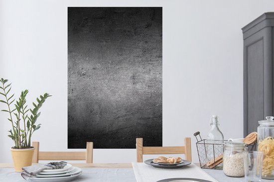 Muurstickers - Sticker Folie - Beton - Grijs - Retro - Cement - Textuur - 80x120 cm - Plakfolie - Muurstickers Kinderkamer - Zelfklevend Behang - Zelfklevend behangpapier - Stickerfolie