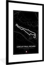 Fotolijst incl. Poster - Racebaan - F1 - Circuit - Frankrijk - Circuit Paul Ricard - Zwart - 80x120 cm - Posterlijst