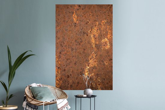 Stickers muraux - Sticker Foil - Marron - Oranje - Abstrait - Vintage - Rouille - Motif - 80x120 cm - Film Adhésif - Stickers muraux Chambre Enfant - Papier Peint Auto Adhésif