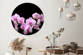 Wall Circle - Wall Circle Indoor - Orchidée - Fleurs - Rose - Flora - 140x140 cm - Décoration murale - Peintures Ronds